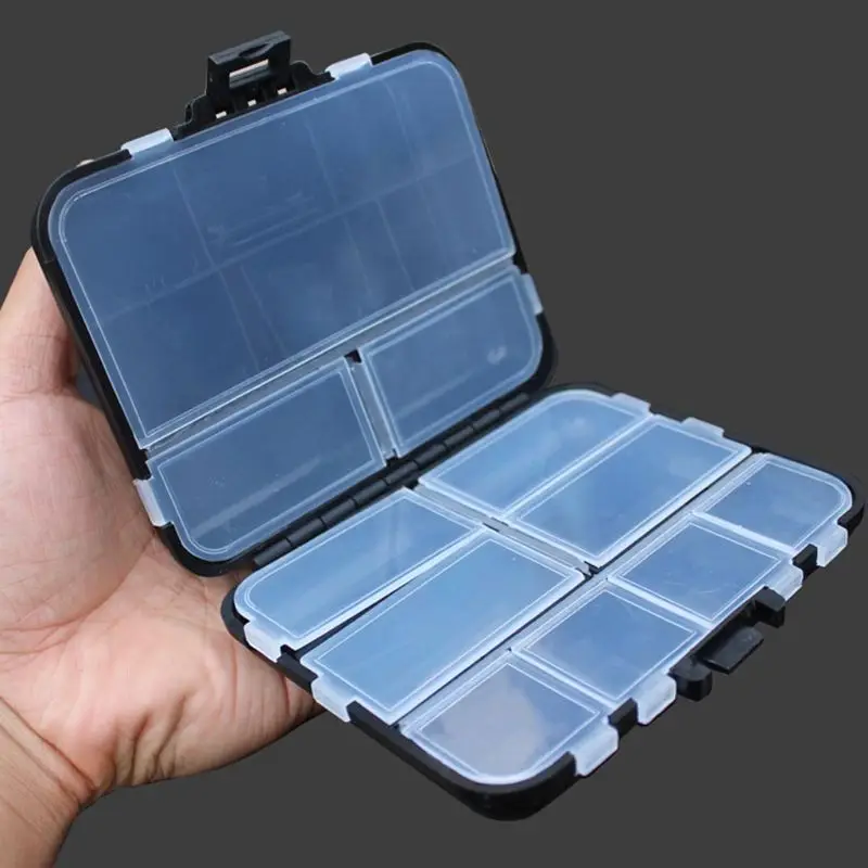 

Multipurpose Square Fish Hook Bait Lure Box Fishing Tackle Storage Container Case Multi-Compartments Entertainment Fish