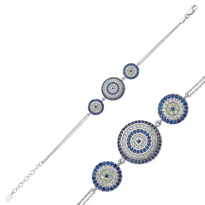 

Armagano 100% 925 Sterling Silver Evil Eye Women Bracelet High Quality and Original Women Wrist Straps