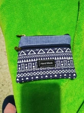 Monedero de tela de algodón multicapa con flores para mujer, cartera para tarjetas de mujer, bolso cambiador pequeño Retro de lona, bolsa de mano para mujer