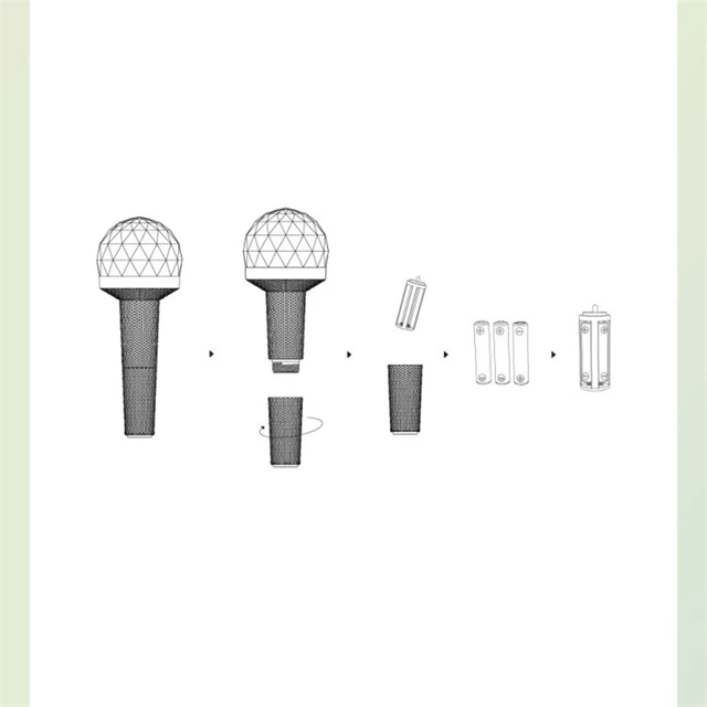 Kpop Seventeen Lightstick Ver.2 With Bluetooth Carat Bong Light