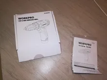 WORKPRO-Destornillador eléctrico inalámbrico 12V, mini controlador de potencia inalámbrico, batería de iones de litio CC de 3/8 pulgadas, 2 velocidades