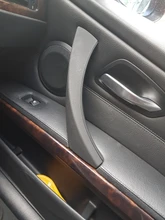 Tirador interior de puerta de coche izquierdo y derecho, manija con cubierta embellecedora, en color gris, beige y negro, para BMW E90, 3 series E91, 316 318 320 325 328