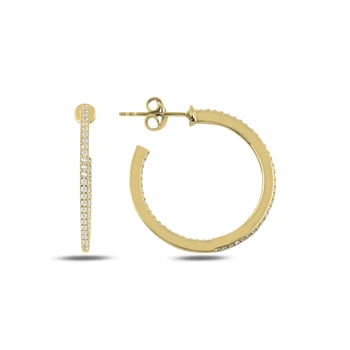 

KUTAYDAN Zircon Earrings 925 Sterling Silver