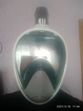 Máscara de esnórquel de cara completa para adulto, máscara de buceo subacuática antiniebla, vista panorámica, para chico