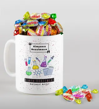 

Personalized Chemistry Teacher Mug and Haribo Candy Gift Set-4