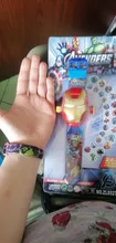 Reloj digital con proyección 3D para niños, dibujos animados de Ultraman, Spider-Man, Iron Man, princesa, juguetes para niños