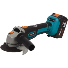 Машина шлифовальная угловая аккумуляторная Bort BWS-18Li-125(2 li-ion батареи 18В, 4 Ач, 2 скорости, подсветка, сумка