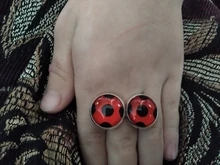 Pendientes de mariquita con Clip para las orejas, aretes de mariquita para Cosplay y mujer, aretes de lunares para chicas, regalos de fiesta, joyas de Anime 2020