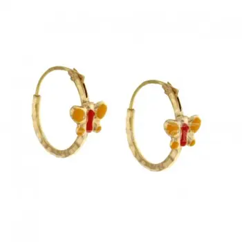 

Earrings female little butterfly Yellow Gold 803321716802