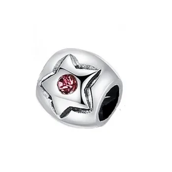 

ANGEMIEL Pink Star Charm With Create Own style