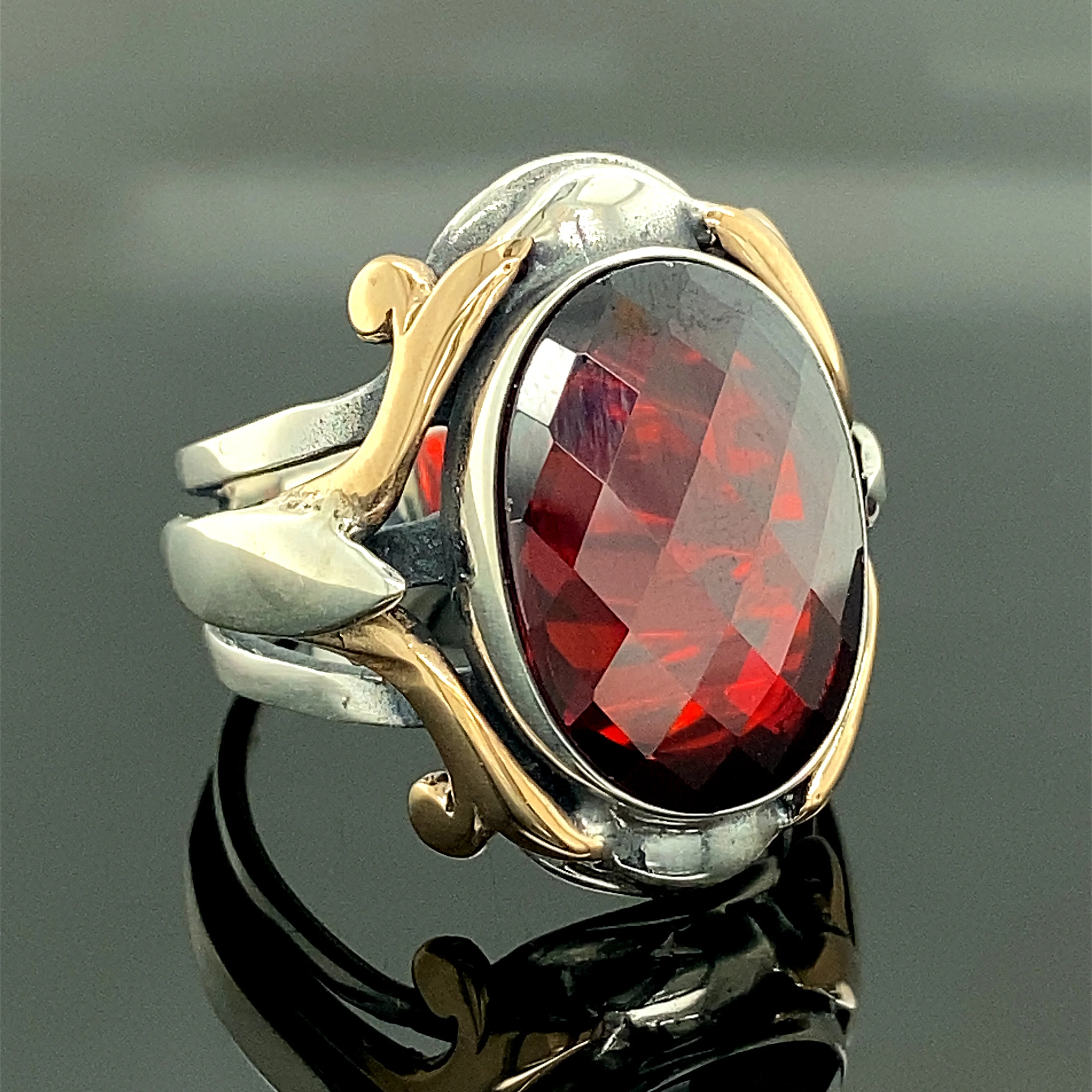Gift for Him 925k Sterling Silver Ring Mens Handmade Ring Onyx Men Ring Ottoman Mens Ring Turkish Handmade Silver Men Ring