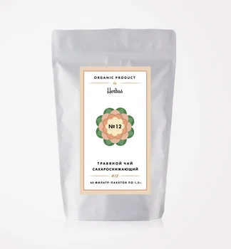 

Herbas tea "tea No. 12 сахароснижающий", herbal, 40 bags