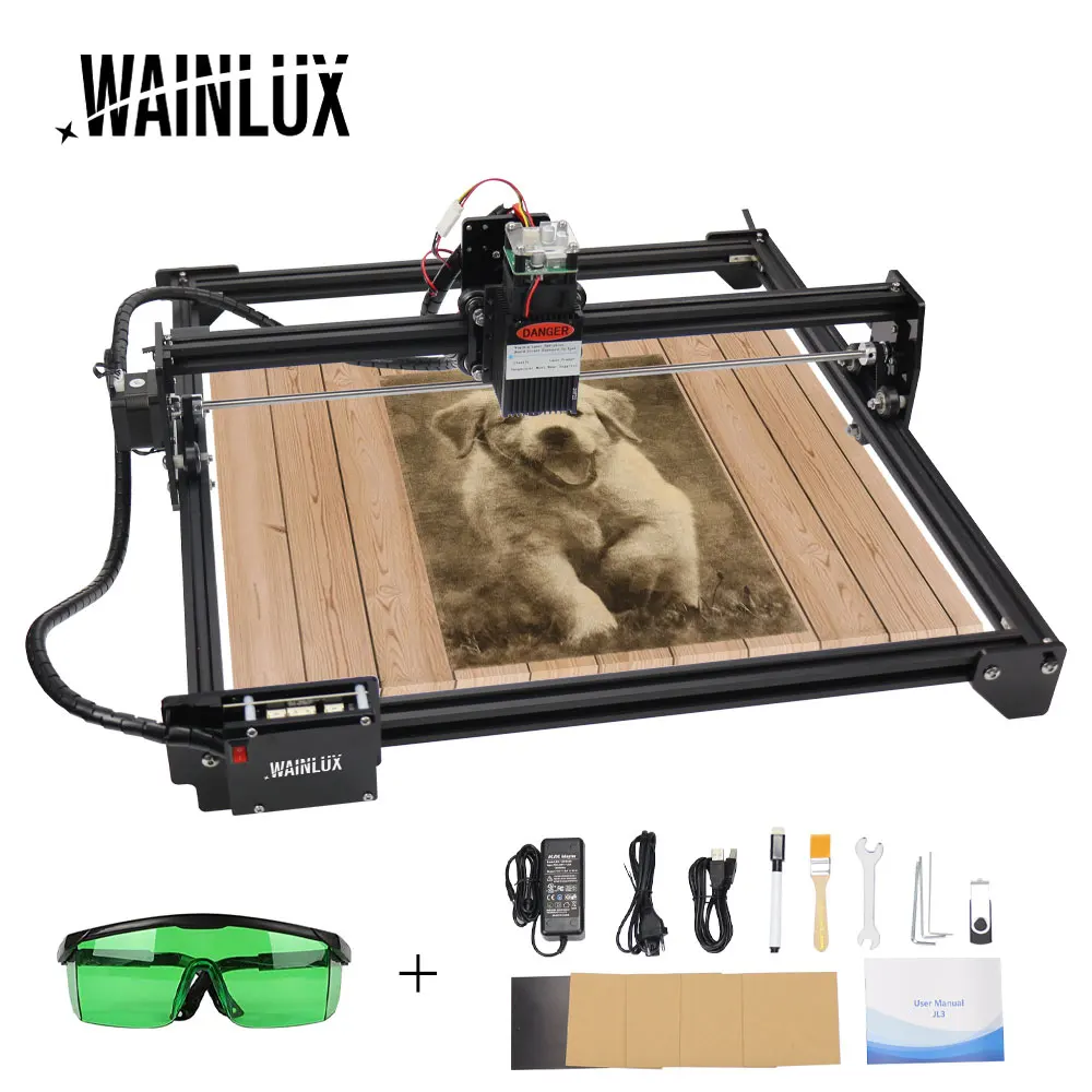 Лазерный гравер Wainlux JL3 64-бит материнская плата DIY резьба по дереву 3D принтер с
