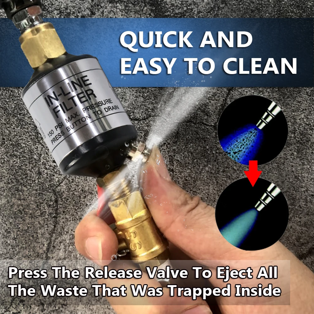 Набор для пескоструйного пистолета LEMATEC с очками Пескоструйный фильтр очистки