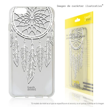 

FunnyTech®Silicone Case Skin cover for Nokia 7 Plus L White Dreamcatcher