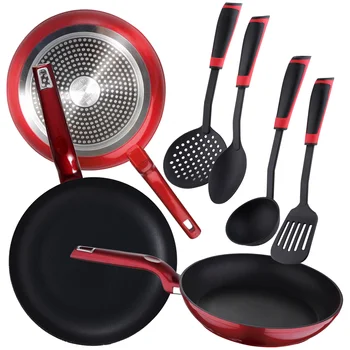 

Juego de 3 sauce pans (20,24,28cm) into wrought aluminum BERGNER Flash with 4 kitchen supplies