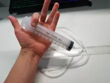 Jeringa de plástico de 100ml, Kit de Tubo Transparente de 80cm para medir nutrientes, útil para el hogar