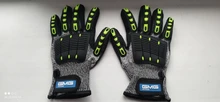 GMG-guantes de trabajo de seguridad TPR, resistentes al impacto, antigolpes, mecánicos, resistentes al impacto