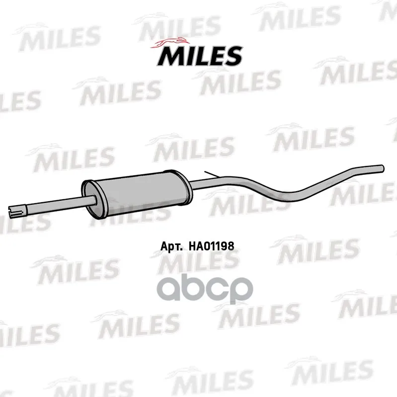 Резонатор Renault Logan 1.4/1.6 Сталь Miles Ha01198 Miles арт. HA01198