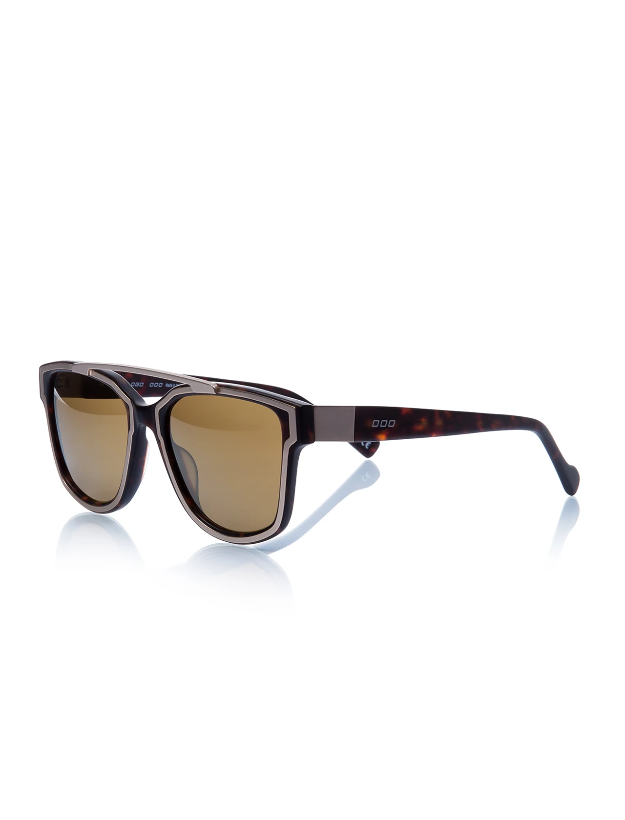 

Unisex sunglasses nl 30052 a3886 ge bone black organic square square 52-19-145 no logo