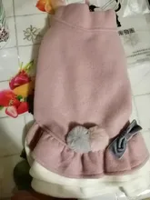 Coat Dress Teddy Poodle-Clothes Puppy Small-Pet Dog Winter Autumn with Letter Bowknot