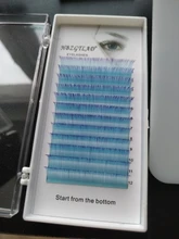False-Lashes HBZGTLAD Curl 8-15mm Blue Yellow C/D Brand-New