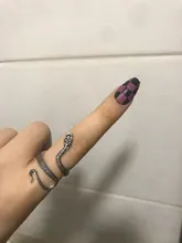 De moda Retro exagerado espíritu anillo de serpiente personalidad Punk viento con forma de serpiente Club anillo moda estudiantil de regalo de la joyería