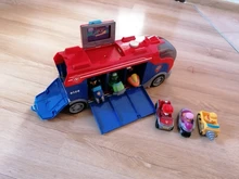 Coche de juguete de plástico de la Patrulla canina para niños, juguete de la Patrulla canina, autobús de rescate, modelo de figura de acción, regalo de cumpleaños
