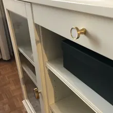 Furniture-Handles Door-Knobs Drawer Pulls Cupboard Shell-Resin Cabinet Kitchen Brass