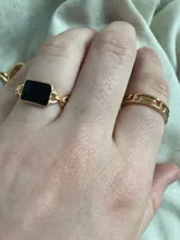 Tocona-Anillos de oro con piedras de cristal cuadradas brillantes para Mujer y hombre, Charms de estrellas geométricas, joyería para Mujer, venta al por mayor 9071