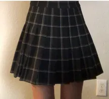 Skirt Knee-Length High-Waist Fall/winter Women's A-Line Above Folded New