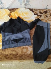 Sport Gym Suits Wear Yoga-Sets Running-Clothes Long-Sleeve Seamless Female Women Fitness