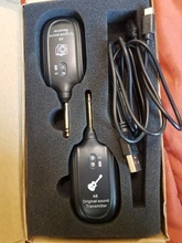 Sistema transmisor inalámbrico de guitarra UHF, receptor de sonido Original inalámbrico, transmisor para la guitarra con batería recargable integrada, 2 uds.