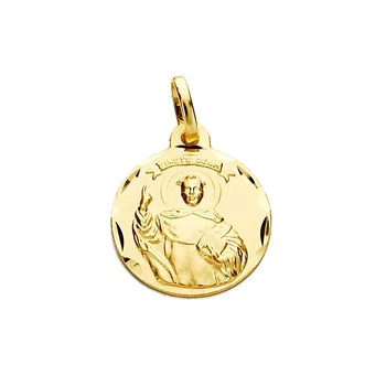

Medal 18k gold San Vicente Ferrer 14mm. Carved carved [AA2658]