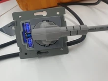 Adapter Charging-Socket Socket-Pow Glass-Panel Wall-Charger Eu-Plug Jiubei Crystal White