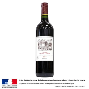Château Paradis Casseuil Rouge 75 cl 2017 Vin Rouge Bordeaux un Carton de 6 Bouteilles 2