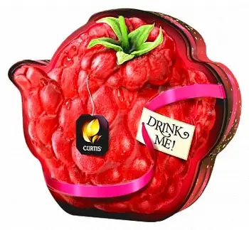

Tea Curtis "drink me! Raspberry teapot ", Black leaf with additives, 70 gr