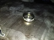 Uelf-Anillo de cruz de Jesús Religión Cristiana para hombre y mujer, sortija de acero inoxidable de 8mm, regalo de fiesta, Anillo Anneaux