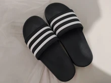 ASIFN hombres Zapatillas Zapatos Hombre EVA mujeres par Flip Flops suave negro blanco rayas Casual de verano hombre Chaussures Femme diapositivas