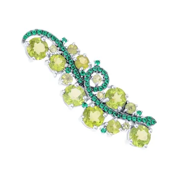 

Silver brooch with cubic zirconium sunlight sample 925