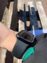 Funda protectora de Metal para Apple, parachoques de diamante ostentoso para Apple, funda para reloj Series 6 SE 5 4 3 2 1 38MM 42MM, fundas para Iwatch 5 4 40mm 44mm