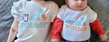 1PC Gran Hermano poco hermano hermanos camisas personalizada dinosaurio tops Gran Hermano poco hermano coincidentes trajes