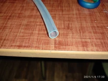 Tubo de silicona de grado alimenticio, manguera de goma Flexible transparente de 2 a 21mm, resistente al calor, para agua potable, 1 metro