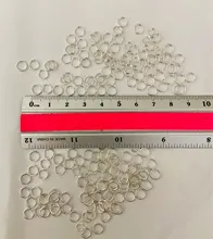 50-200 unids/lote 4 6 8 10 12 mm saltar anillos dobles lazos Color oro conectores de anillos partidos para suministros de fabricación de la joyería DiY