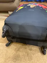 Fundas de equipaje gruesas con patrón de diseño de ciudad, cubierta protectora para maleta con carrito, accesorios de viaje, 18-32 pulgadas