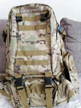 Army Backpack Tactical-Bag Climbing Outdoor Hiking Sport Mens 50L 4-In-1molle