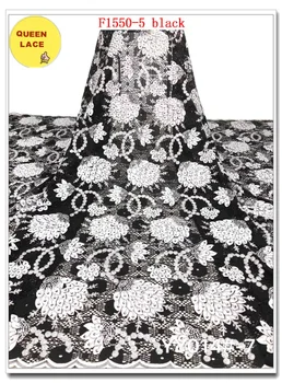

New Design Net Lace Embroidery Fabrics African Mesh Net French Lace Material With Beads Bridal Tulle Lace Net Lace