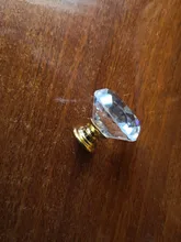 Furniture Hardware Wardrobe-Handle Drawer Pulls Cupboard Glass Knobs Cabinet-Door Diamond