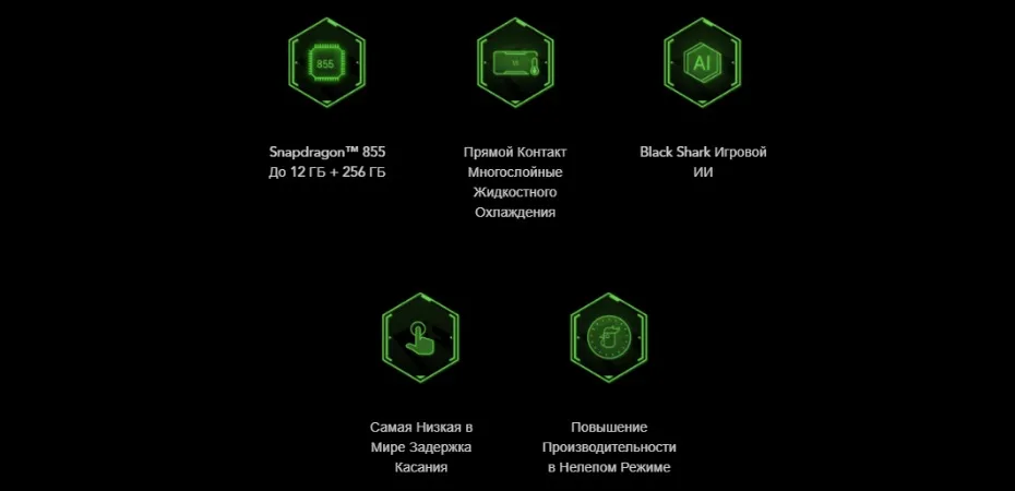 Черная Акула 2 128 GB Rom 8 GB Ram Shadow Black (абсолютно новая и герметичная коробка)