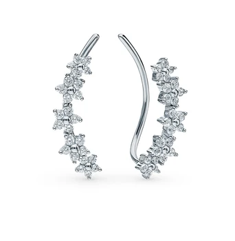 

Silver earrings with cubic zirconia sunlight sample 925